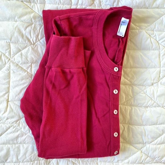 American Apparel Unisex Rib Henley One Piece - Picture 6 of 8